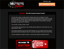 Tablet Screenshot of mistress-jennifer.net